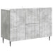 Serviesskap Betonggrå 89 x 34,5 x 62 cm Konstruert tre