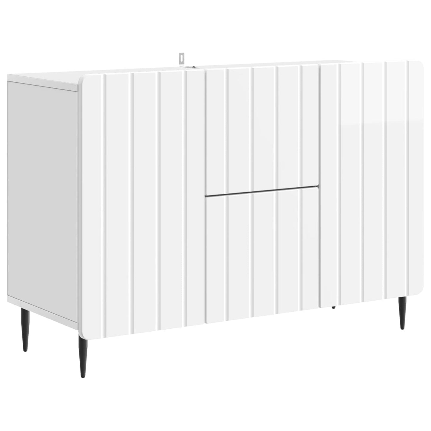 Serviesskap Høgglans hvit 89 x 34,5 x 62 cm Konstruert tre