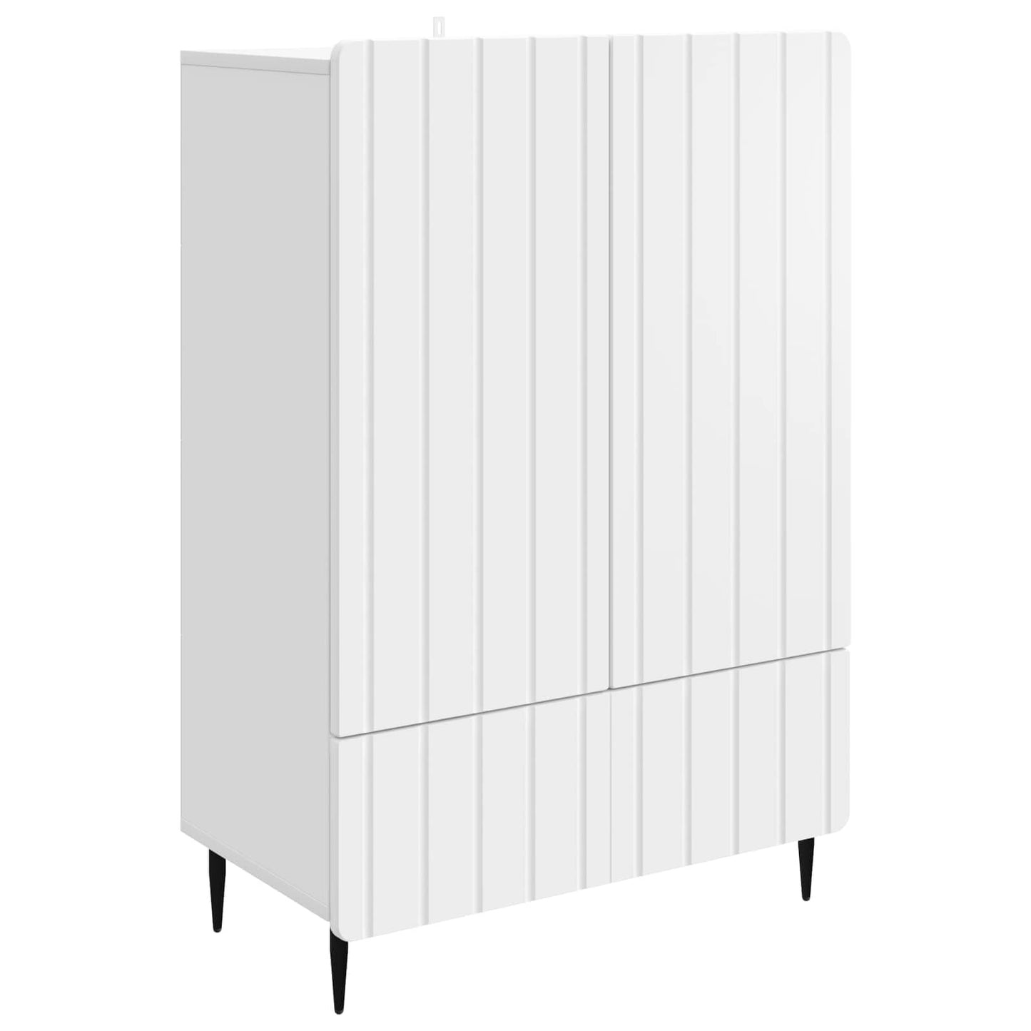 Serviesskap med skuff Hvit 66 x 34,5 x 97 cm Konstruert tre
