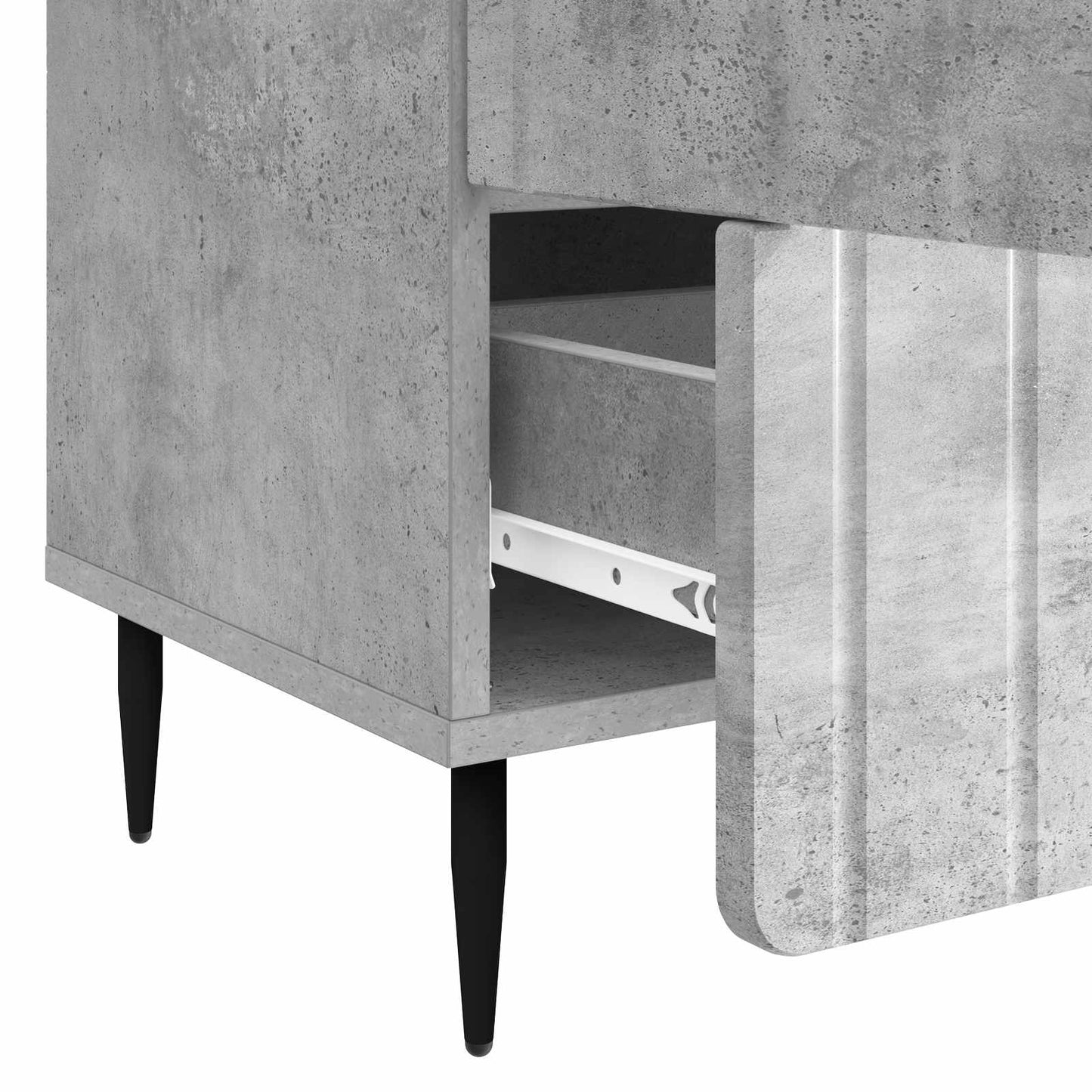 Serviesskap Betonggrå 66 x 34,5 x 97 cm Konstruert tre