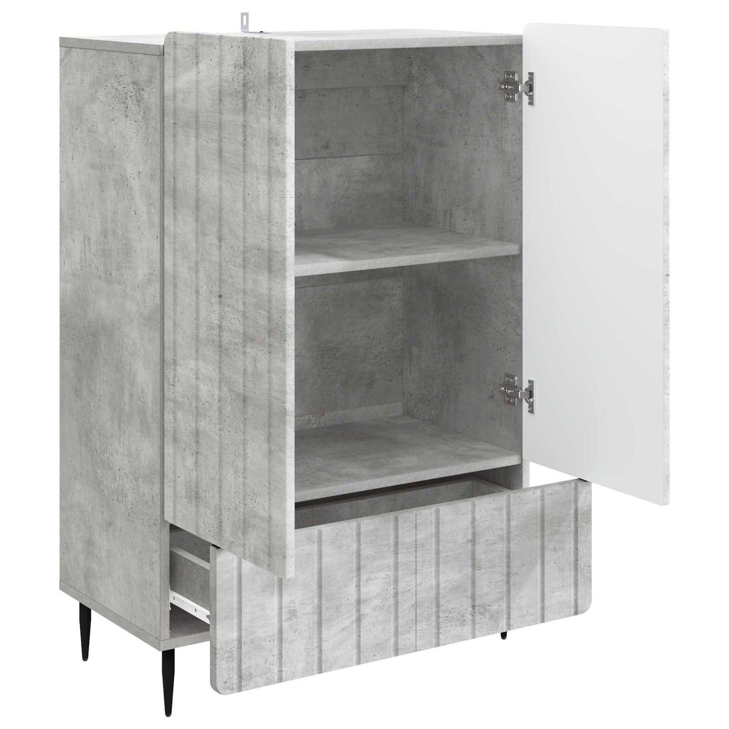 Serviesskap Betonggrå 66 x 34,5 x 97 cm Konstruert tre