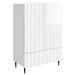 Serviesskap Høgglans hvit 66 x 34,5 x 97 cm Konstruert tre
