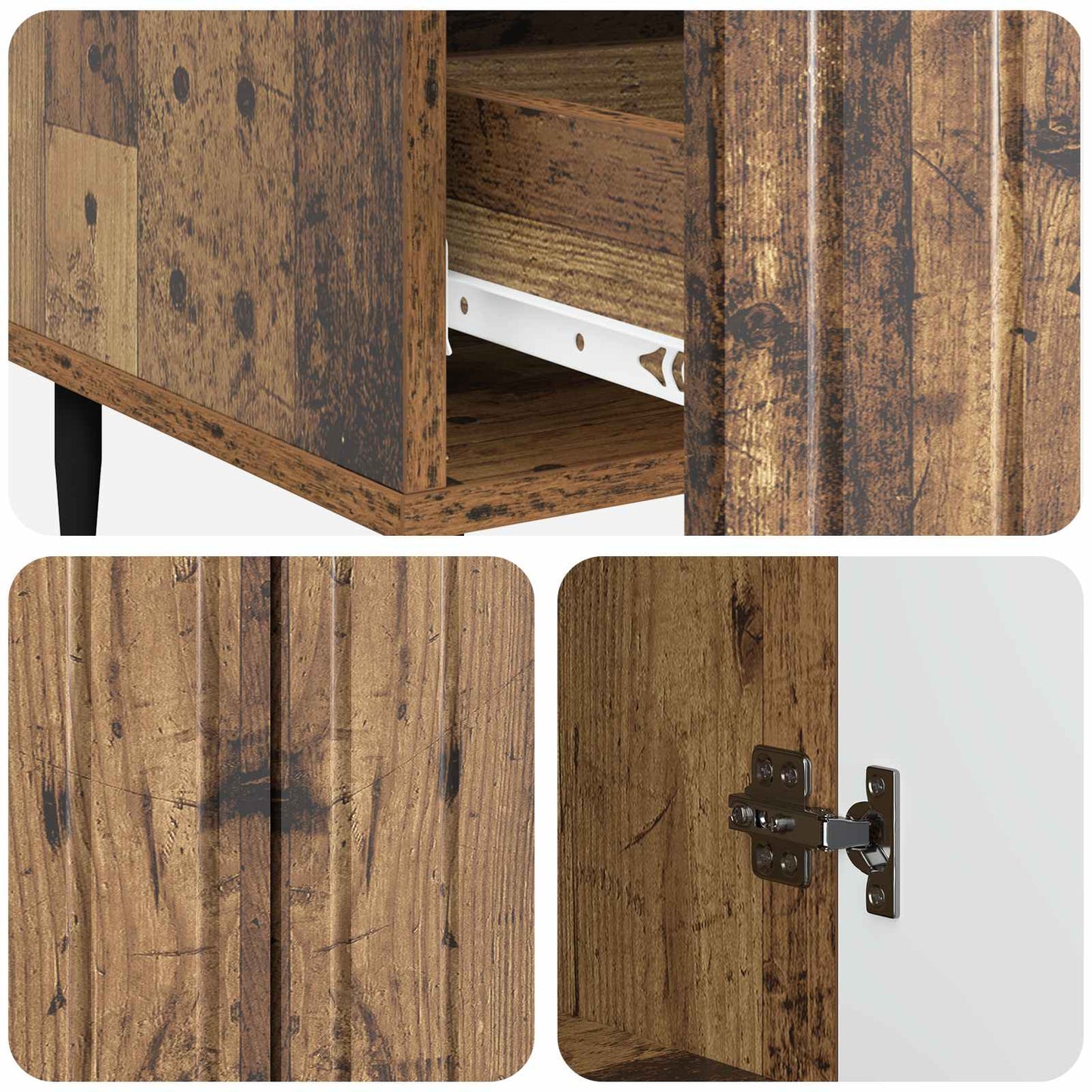 Serviesskap Gammelt tre 66 x 34,5 x 97 cm Konstruert tre