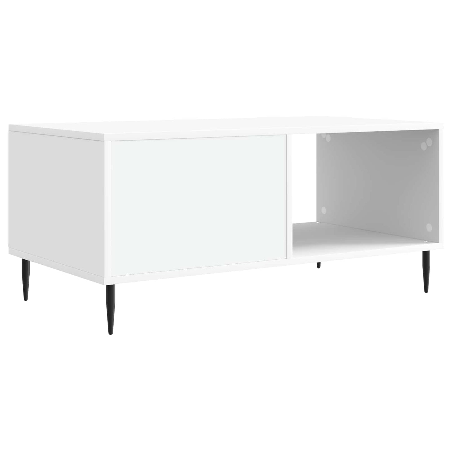 Kaffebord Hvit 90 x 50 x 40 cm Konstruert tre