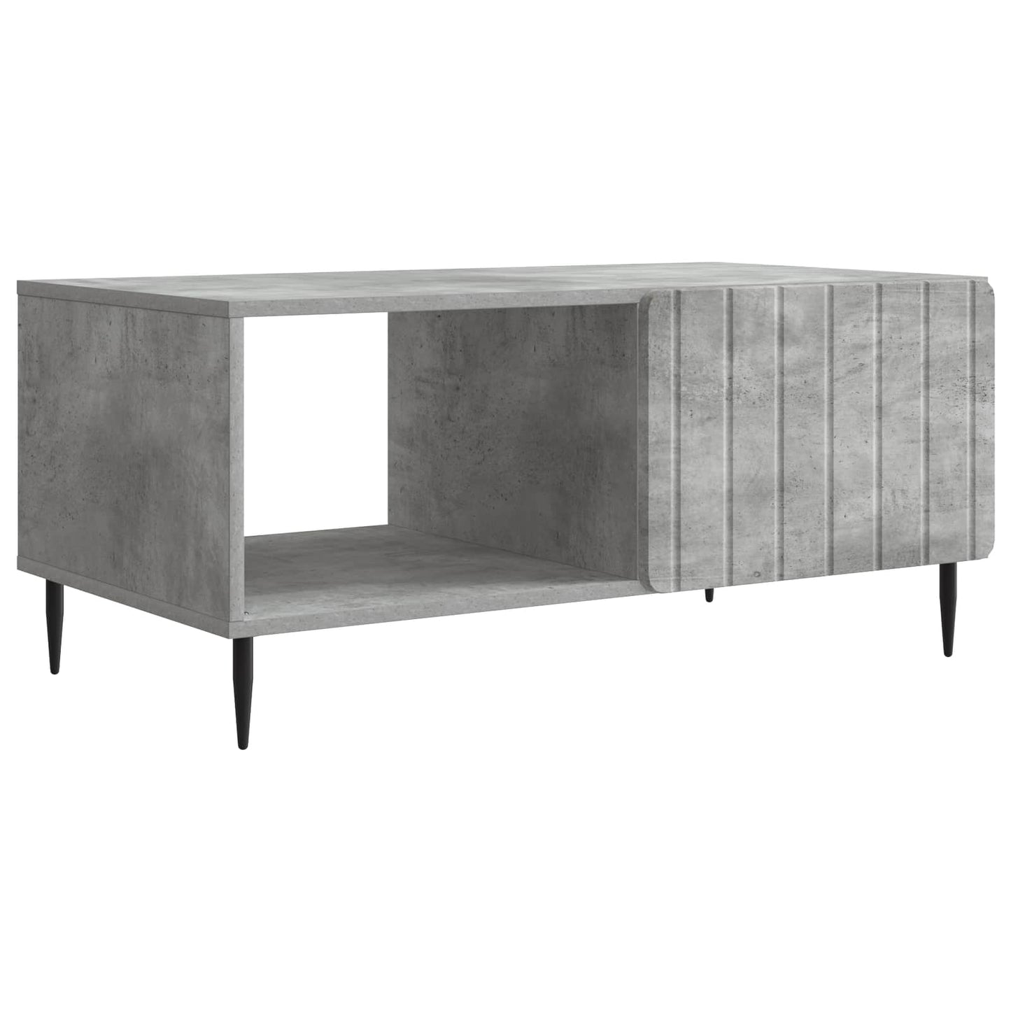Kaffebord Betonggrå 90 x 50 x 40 cm Konstruert tre