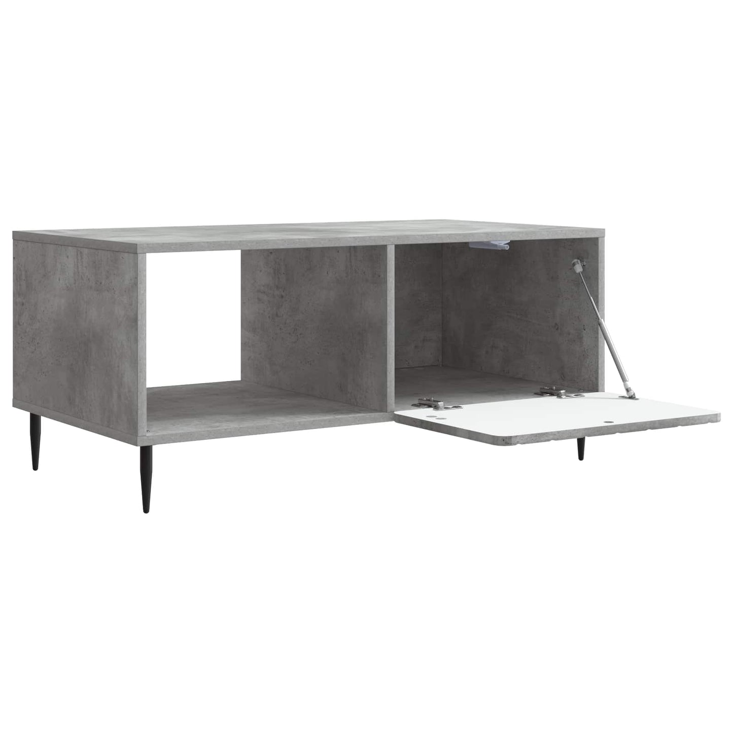 Kaffebord Betonggrå 90 x 50 x 40 cm Konstruert tre