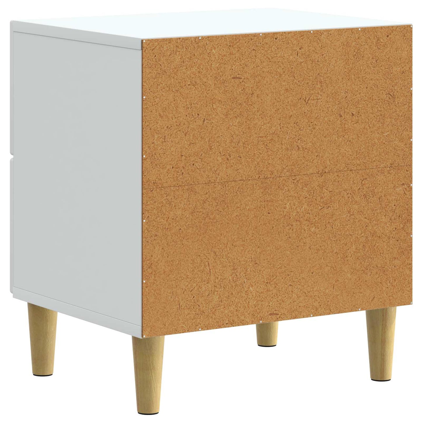 Nattbordskap med skuff Hvit 43 x 34,5 x 48 cm Konstruert tre
