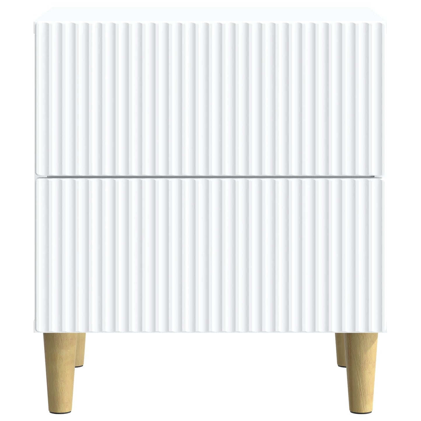 Nattbordskap med skuff Hvit 43 x 34,5 x 48 cm Konstruert tre