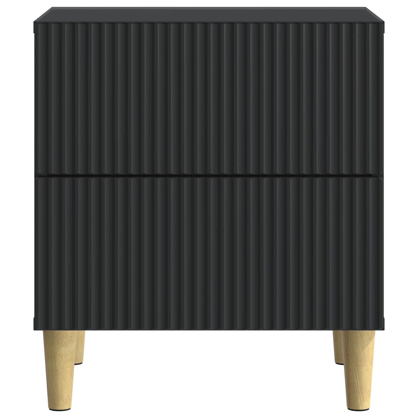 Nattbordskap 2 pcs Svart 43 x 34,5 x 48 cm Konstruert tre