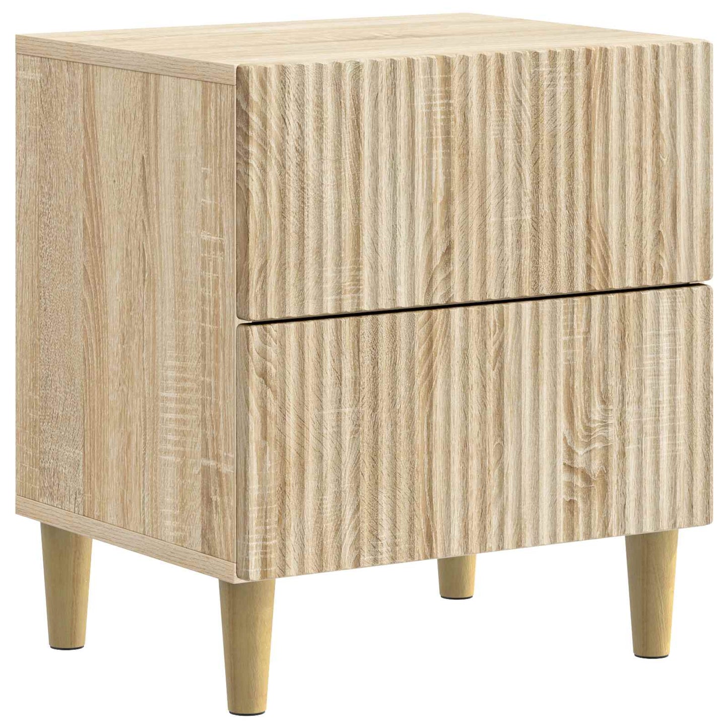 Nattbordskap 2 pcs Sonoma eik 43 x 34,5 x 48 cm Konstruert tre