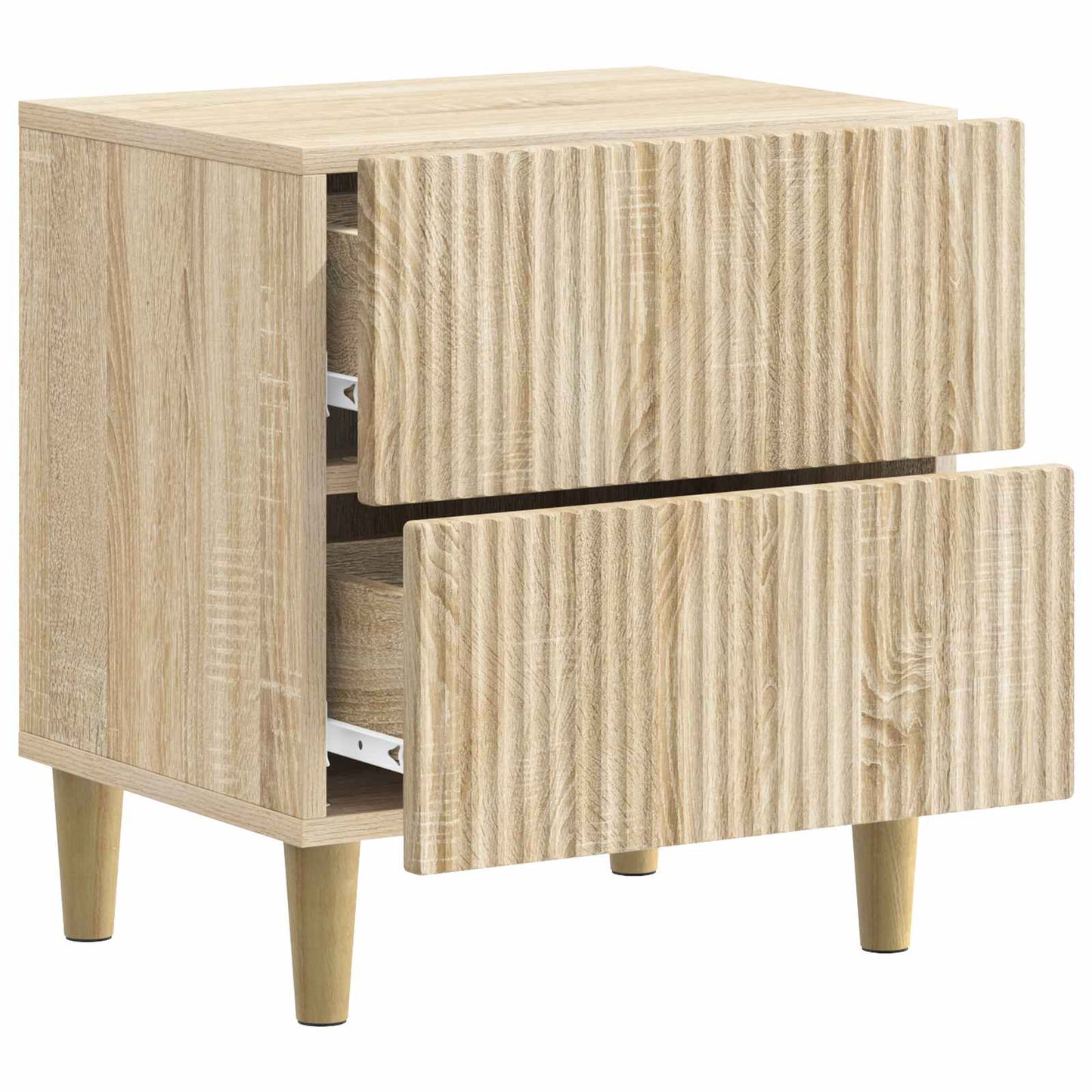 Nattbordskap 2 pcs Sonoma eik 43 x 34,5 x 48 cm Konstruert tre
