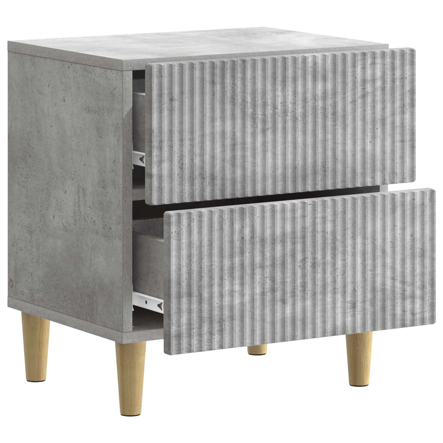 Nattbordskap Betonggrå 43 x 34,5 x 48 cm Konstruert tre