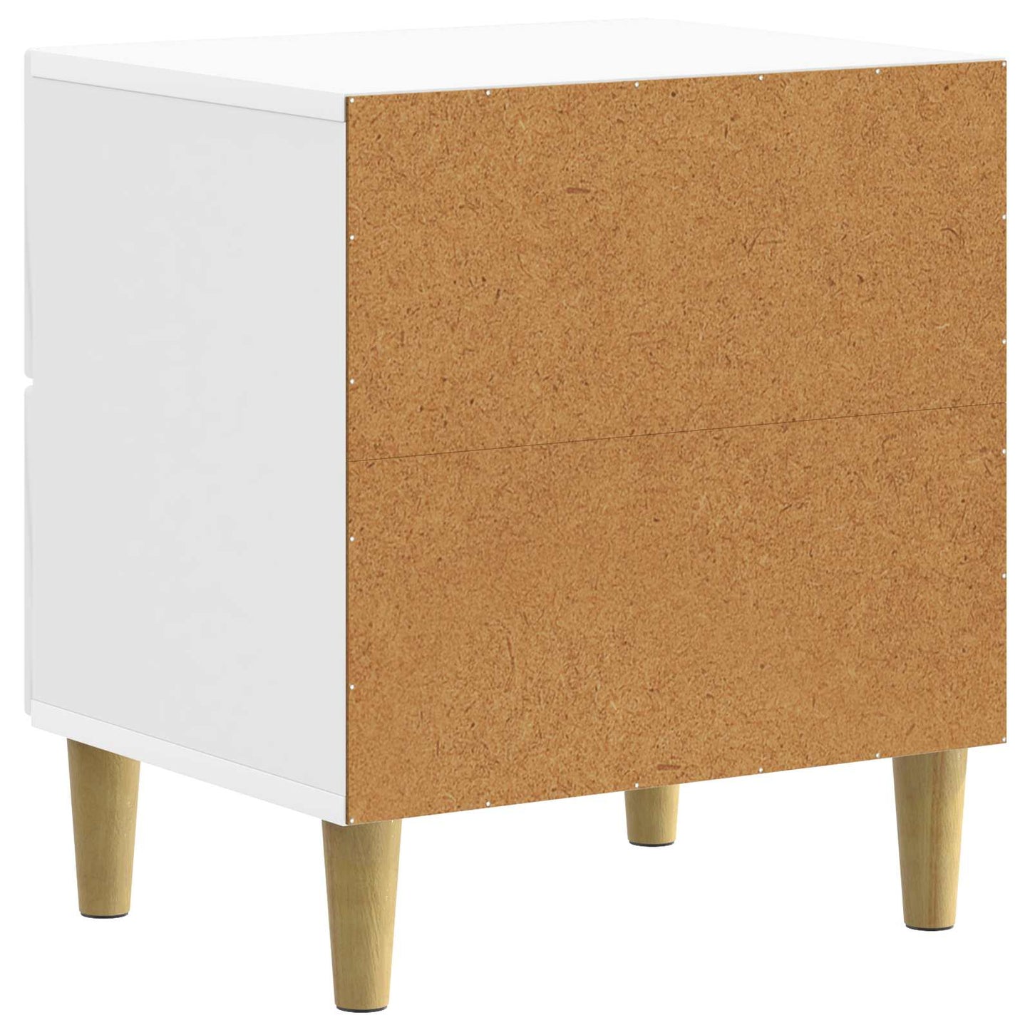 Nattbordskap Høgglans hvit 43 x 34,5 x 48 cm Konstruert tre