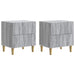 Nattbordskap 2 pcs Grå sonoma 43 x 34,5 x 48 cm Konstruert tre
