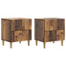 Nattbordskap 2 pcs Gammelt tre 43 x 34,5 x 48 cm Konstruert tre