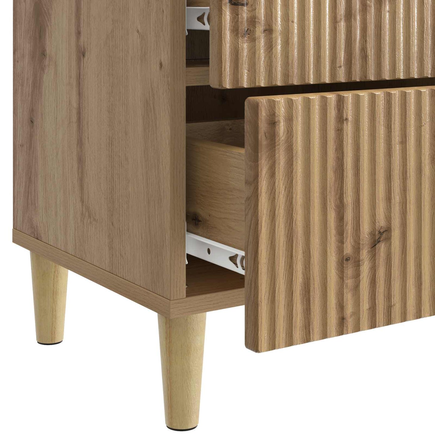 Nattbordskap 2 stk. Artisan eik 43 x 34,5 x 48 cm
