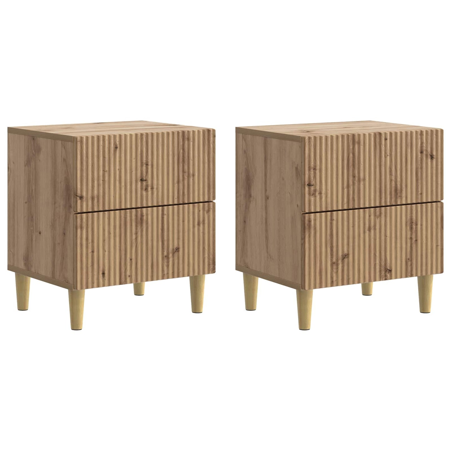 Nattbordskap 2 stk. Artisan eik 43 x 34,5 x 48 cm