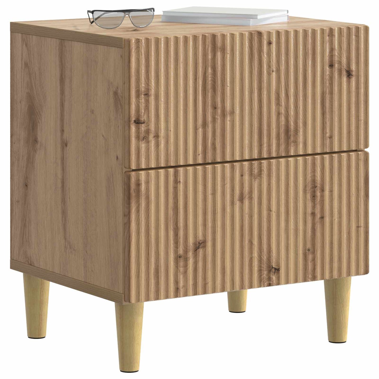 Nattbordskap 2 stk. Artisan eik 43 x 34,5 x 48 cm