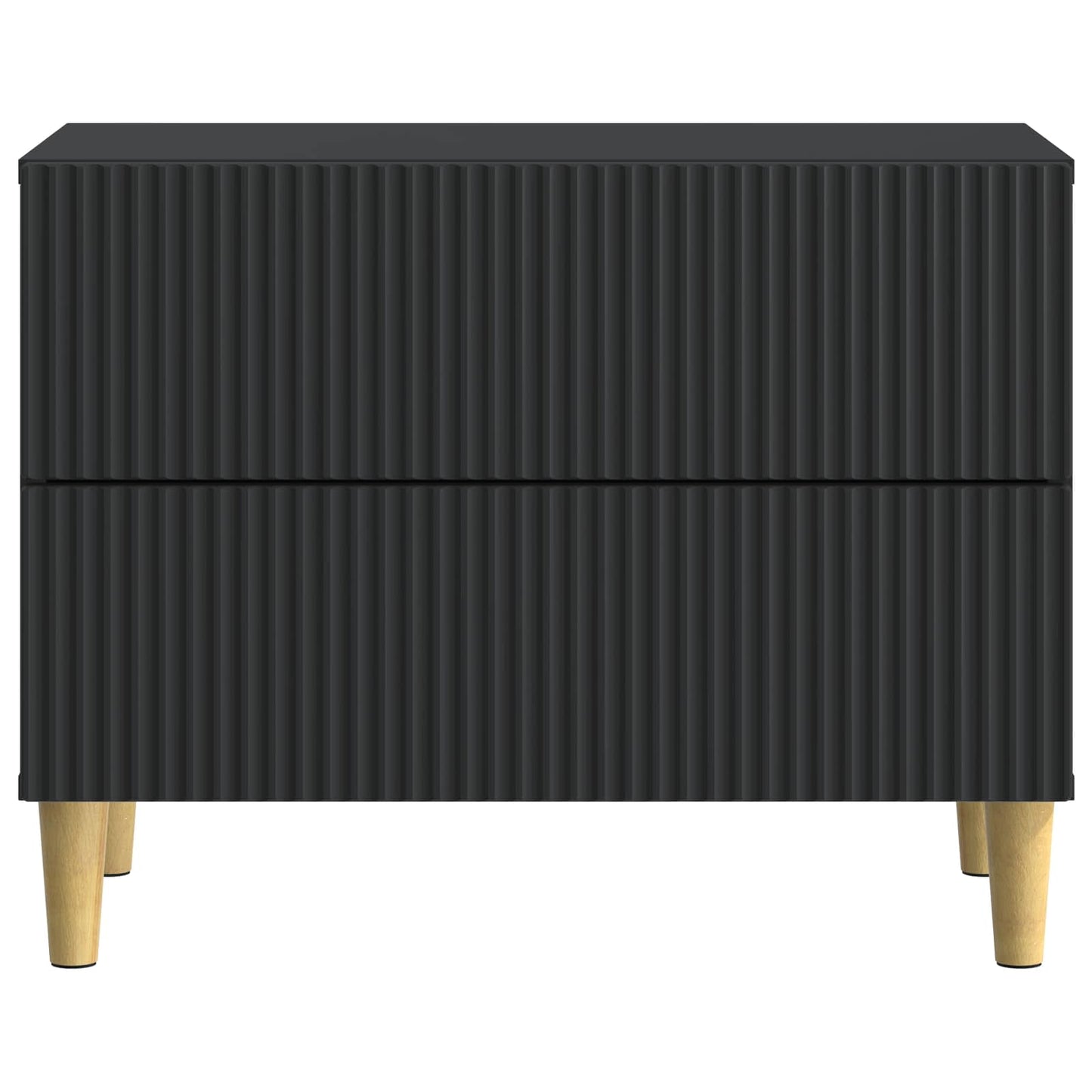 Nattbordskap med skuff Svart 62 x 34,5 x 48 cm Konstruert tre