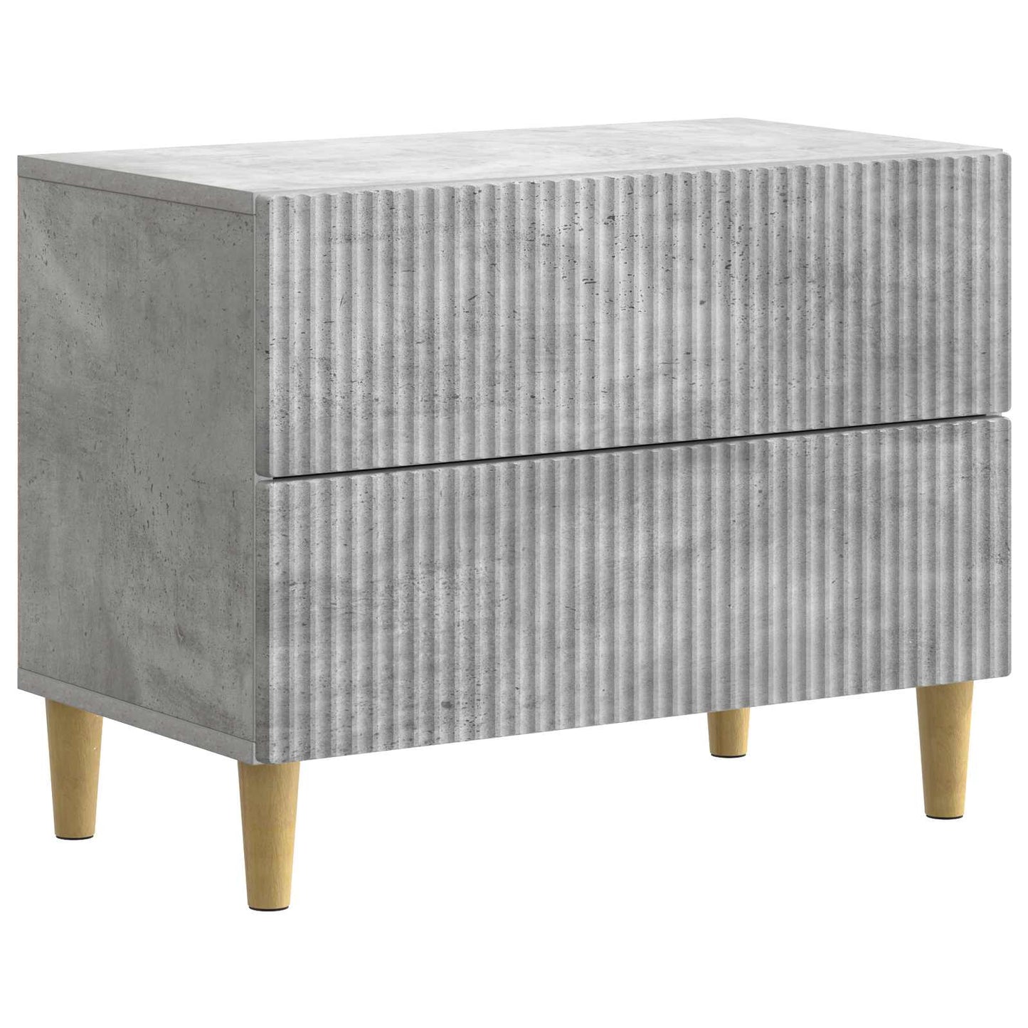 Nattbordskap Betonggrå 62 x 34,5 x 48 cm Konstruert tre
