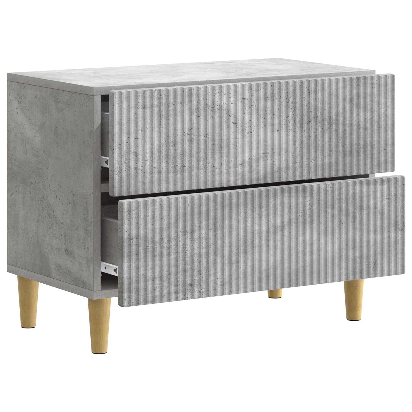 Nattbordskap Betonggrå 62 x 34,5 x 48 cm Konstruert tre