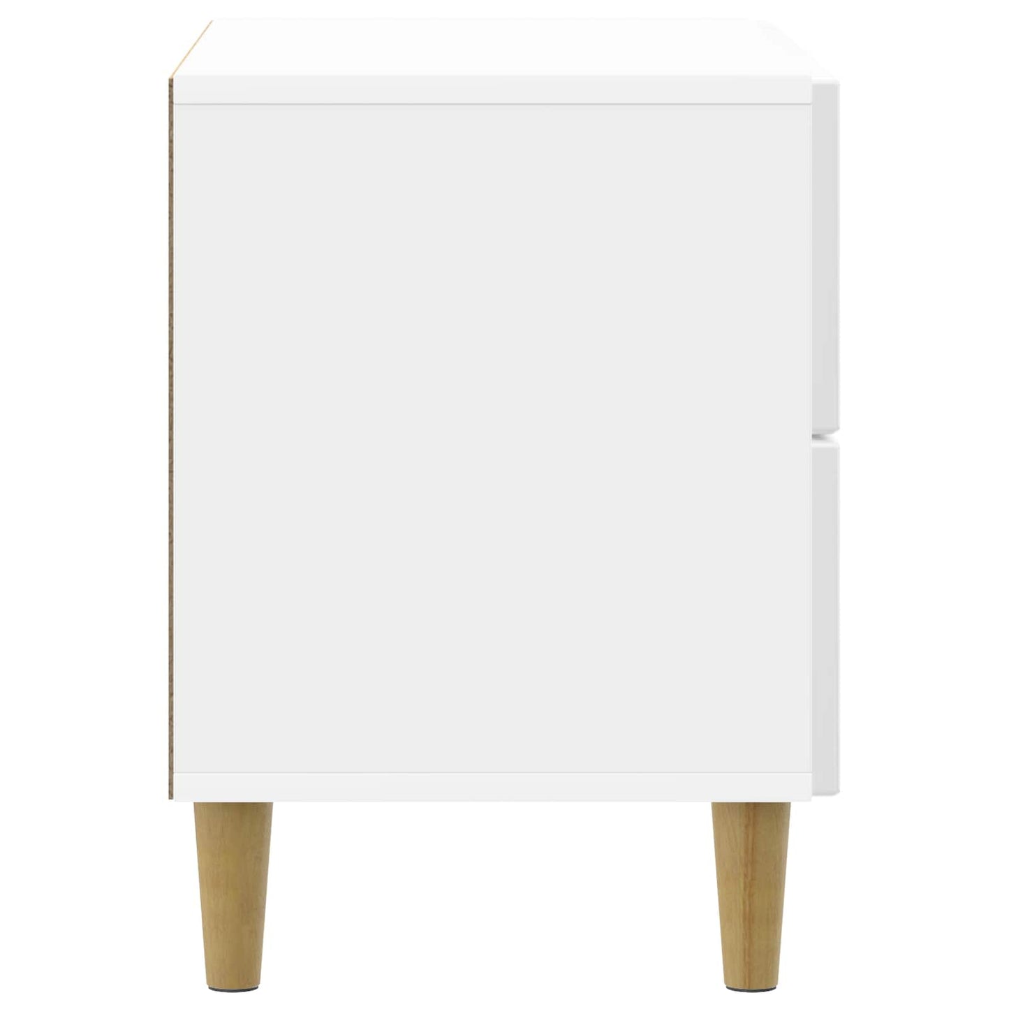 Nattbordskap Høgglans hvit 62 x 34,5 x 48 cm Konstruert tre