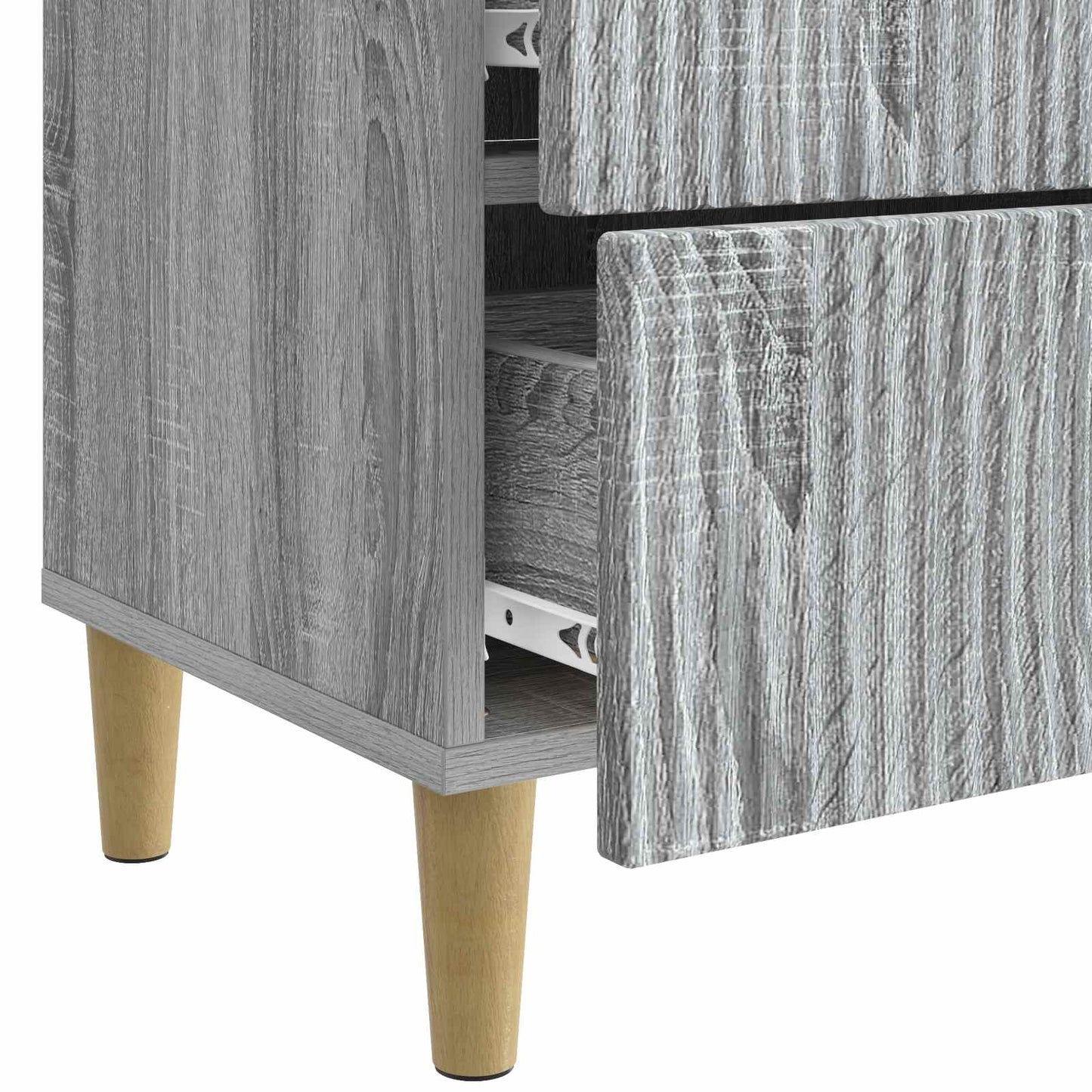 Nattbordskap Grå sonoma 62 x 34,5 x 48 cm Konstruert tre