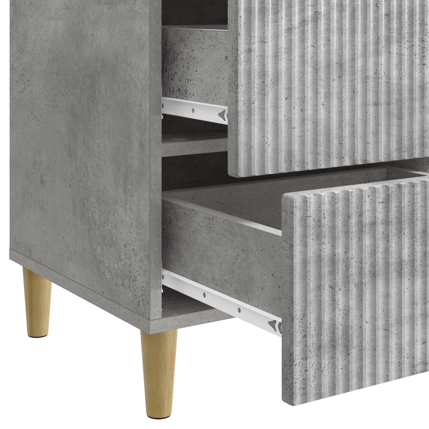 Nattbordskap Betonggrå 43 x 41 x 66,5 cm Konstruert tre