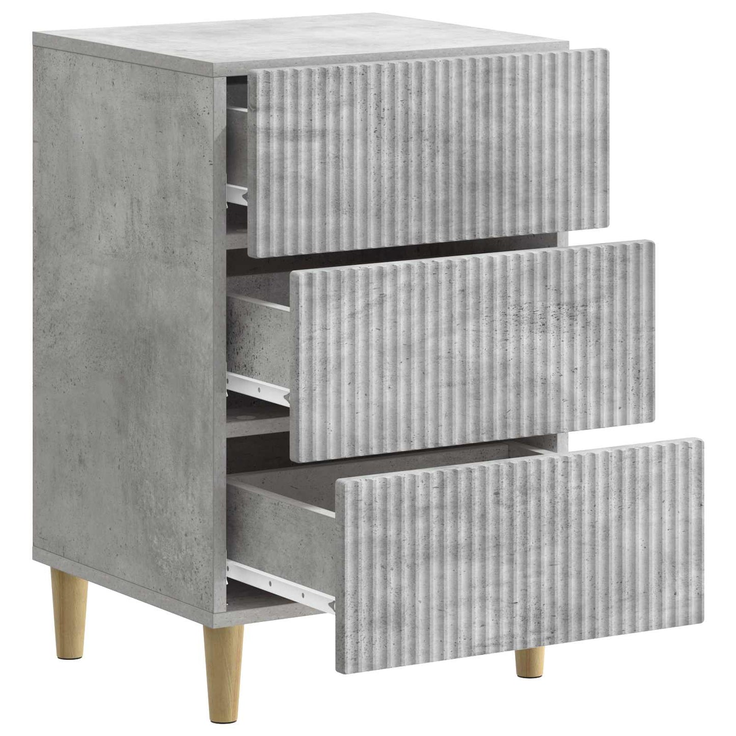 Nattbordskap Betonggrå 43 x 41 x 66,5 cm Konstruert tre