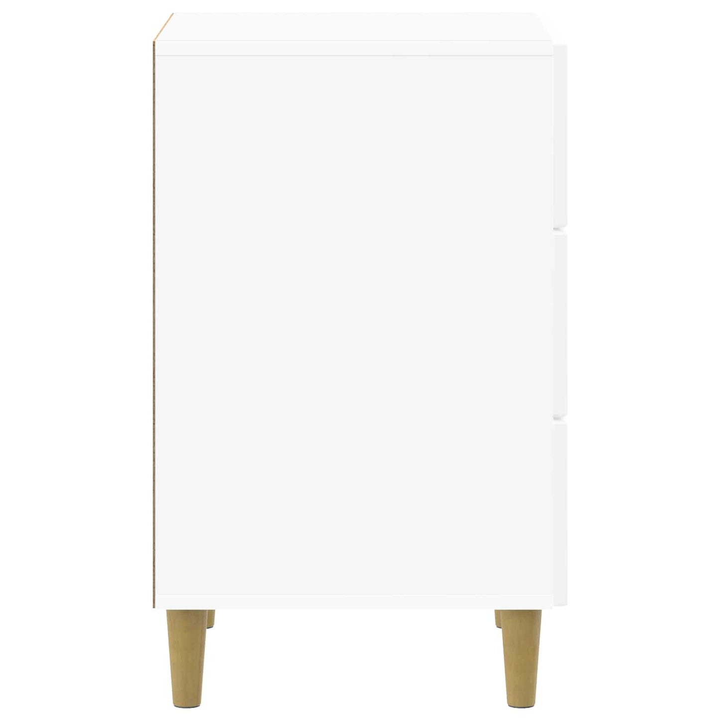 Nattbordskap Høgglans hvit 43 x 41 x 66,5 cm Konstruert tre