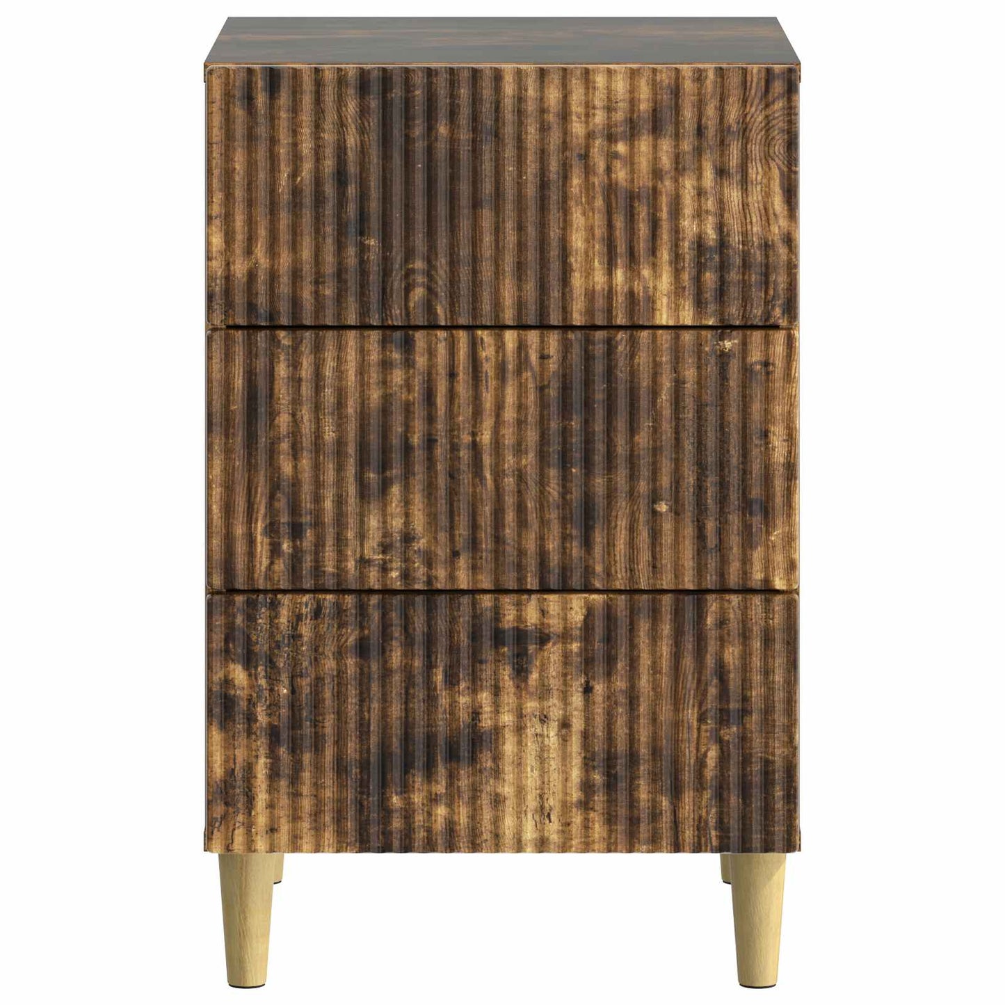 Nattbordskap Røkt Eik 43 x 41 x 66,5 cm Konstruert tre