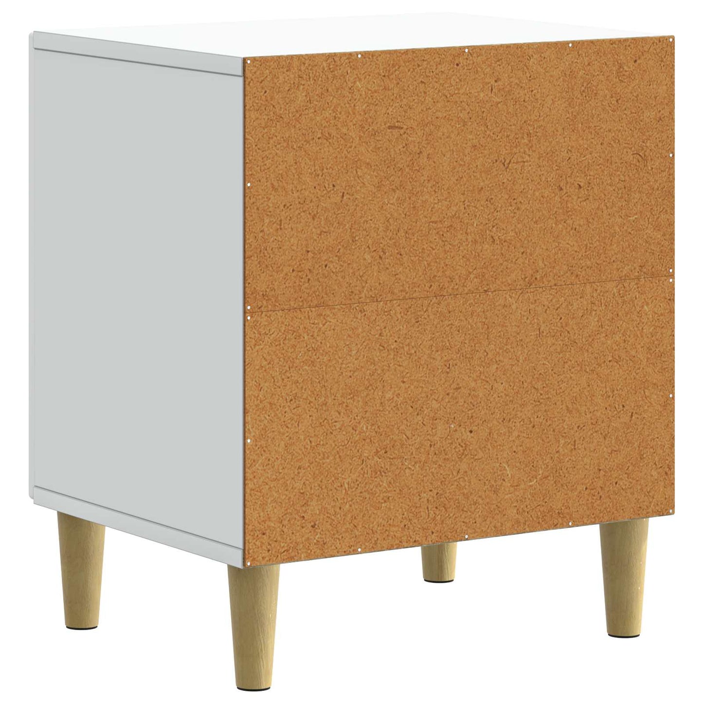 Nattbordskap 2 pcs Hvit 43 x 34,5 x 50 cm Konstruert tre