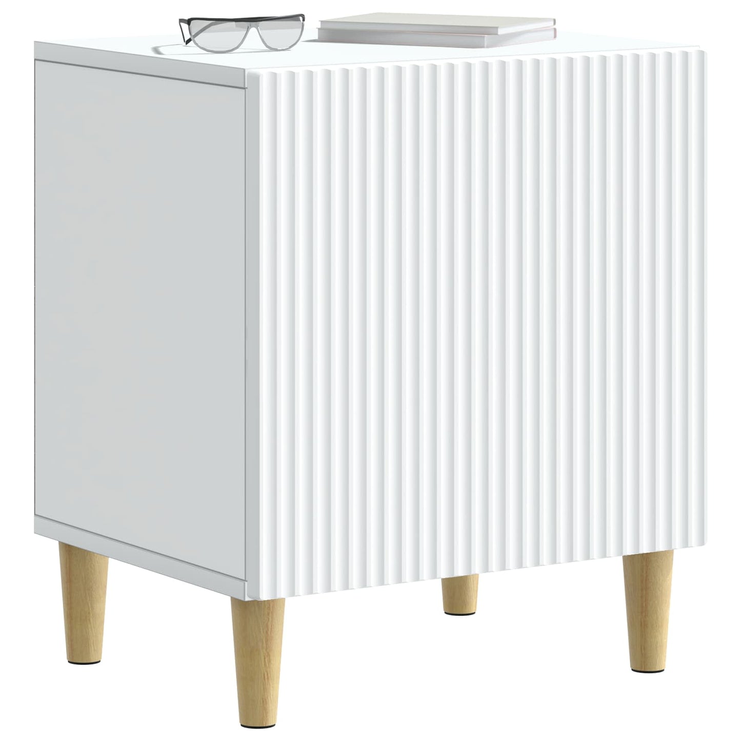 Nattbordskap 2 pcs Hvit 43 x 34,5 x 50 cm Konstruert tre
