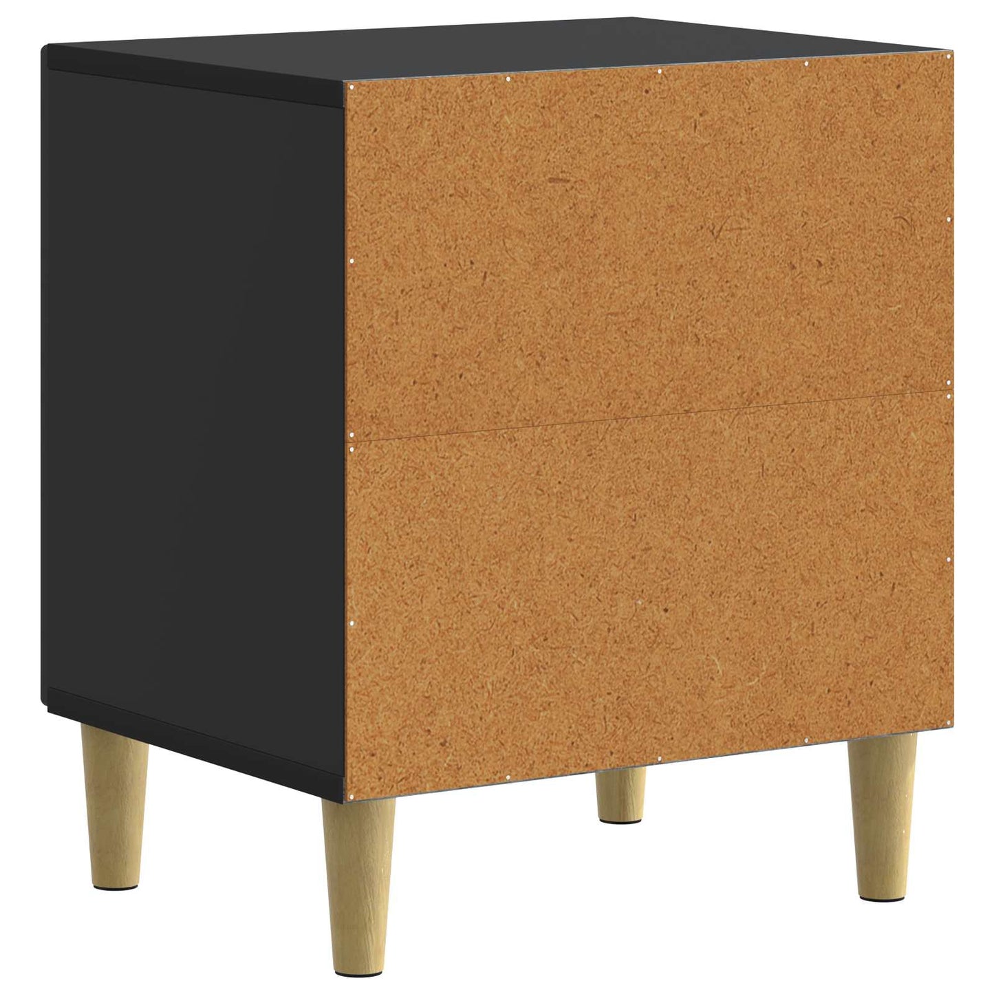 Nattbordskap 2 pcs Svart 43 x 34,5 x 50 cm Konstruert tre