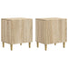 Nattbordskap 2 pcs Sonoma eik 43 x 34,5 x 50 cm Konstruert tre
