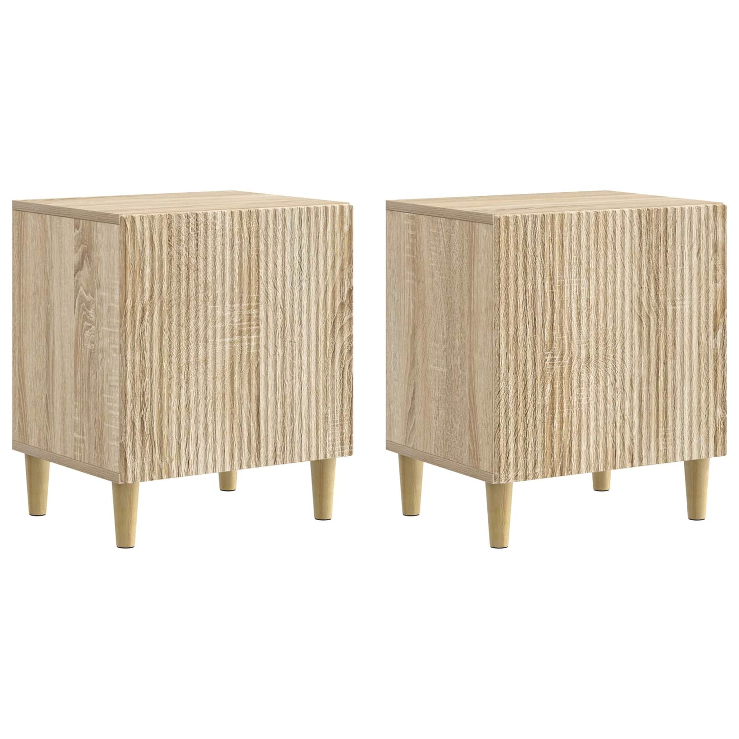 Nattbordskap 2 pcs Sonoma eik 43 x 34,5 x 50 cm Konstruert tre