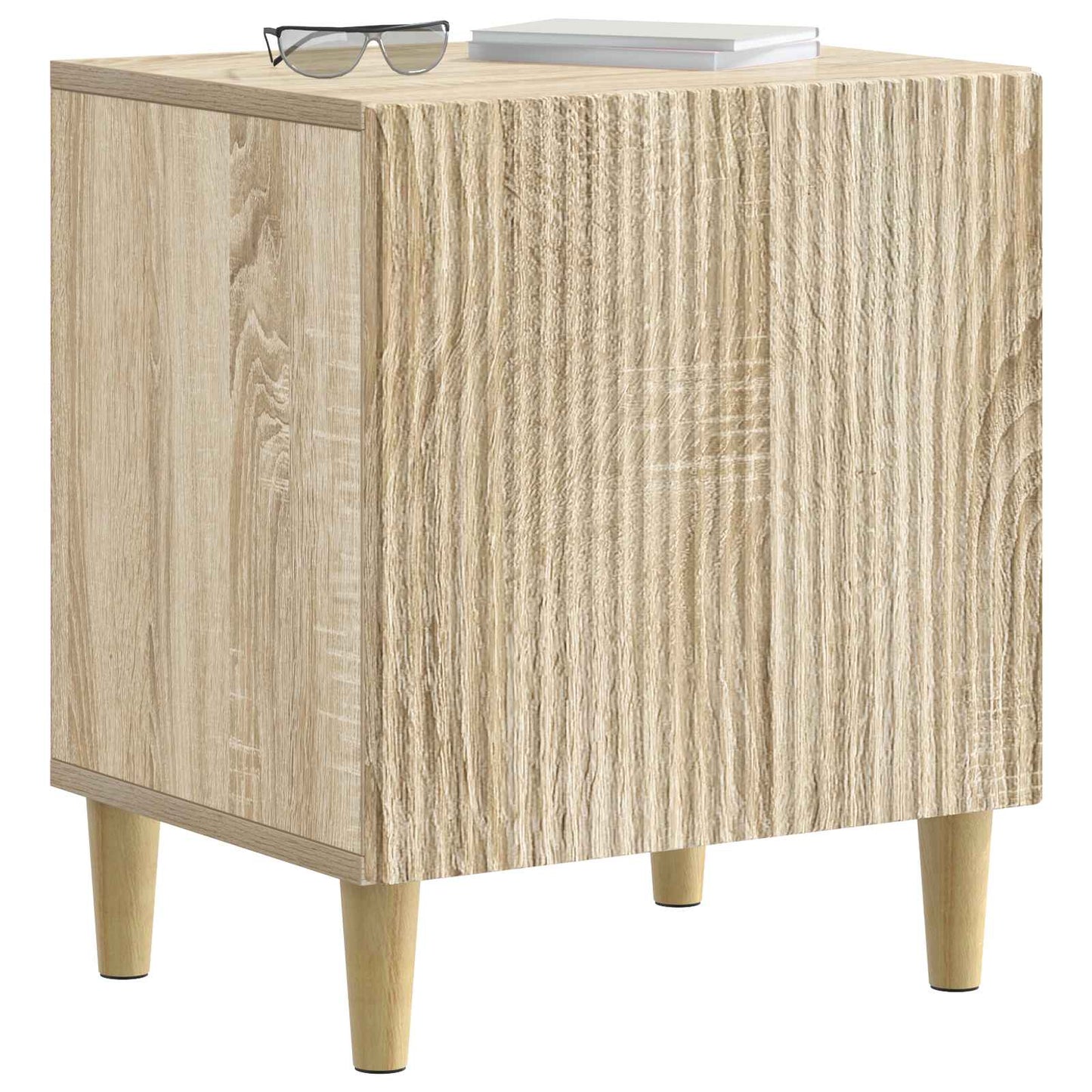 Nattbordskap 2 pcs Sonoma eik 43 x 34,5 x 50 cm Konstruert tre