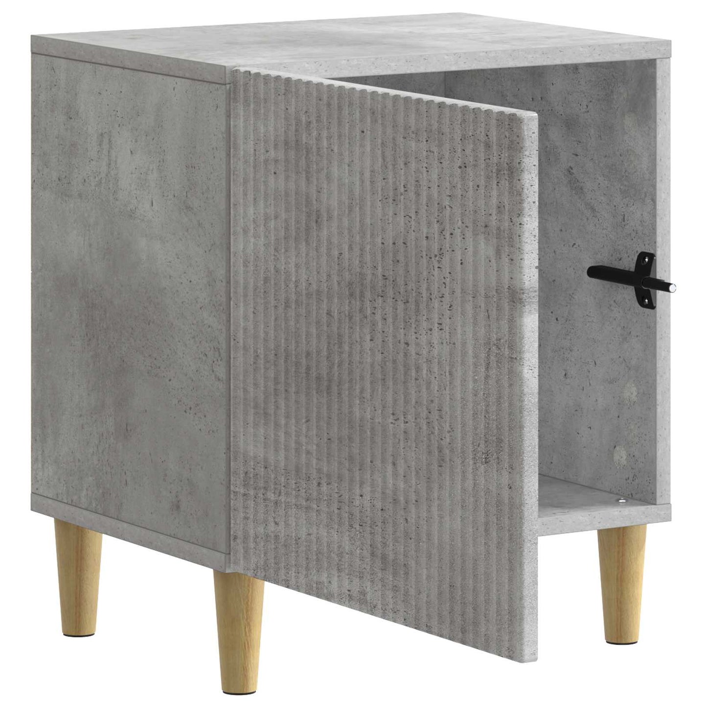 Nattbordskap Betonggrå 43 x 34,5 x 50 cm Konstruert tre