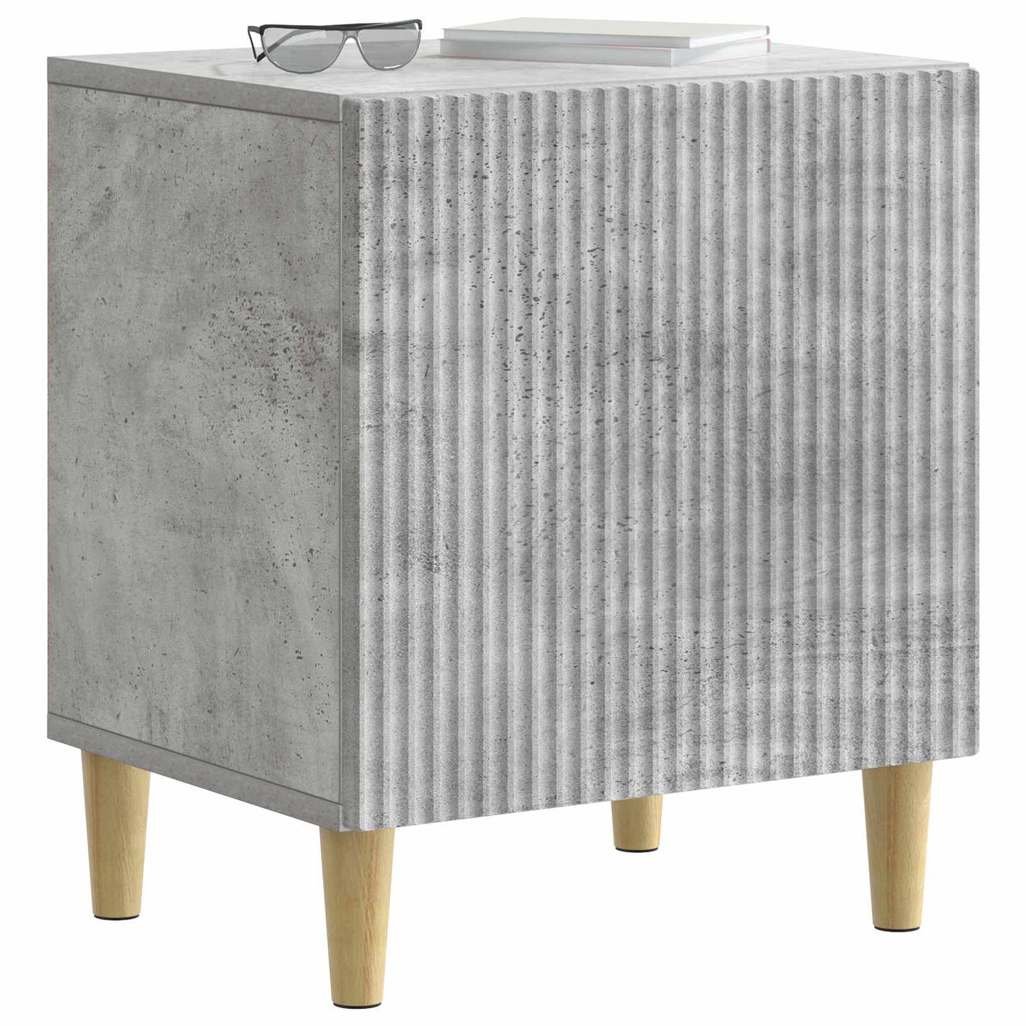Nattbordskap Betonggrå 43 x 34,5 x 50 cm Konstruert tre