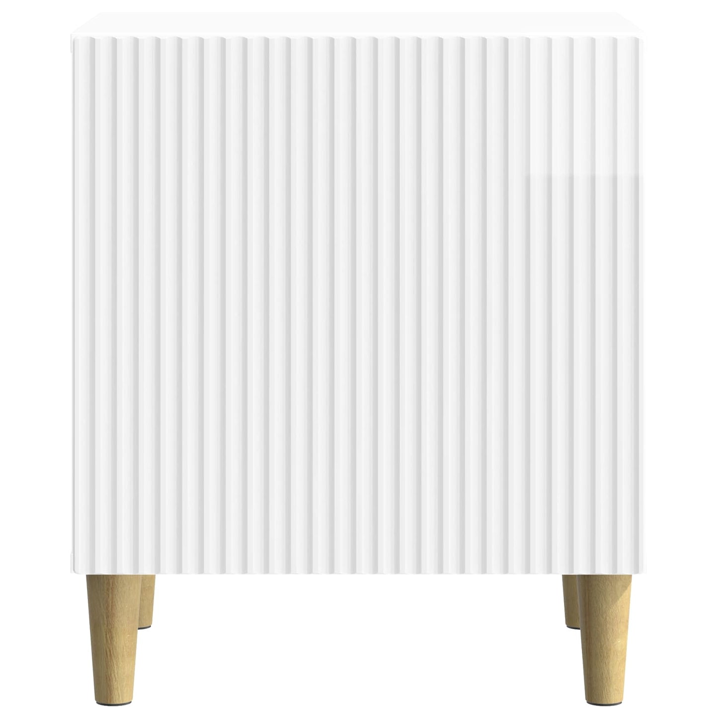 Nattbordskap Høgglans hvit 43 x 34,5 x 50 cm Konstruert tre