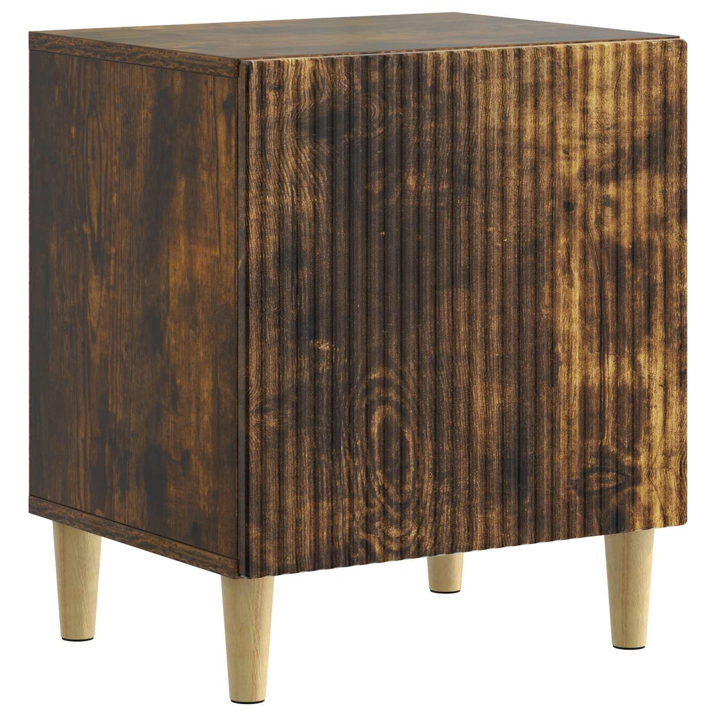 Nattbordskap 2 pcs Røkt Eik 43 x 34,5 x 50 cm Konstruert tre