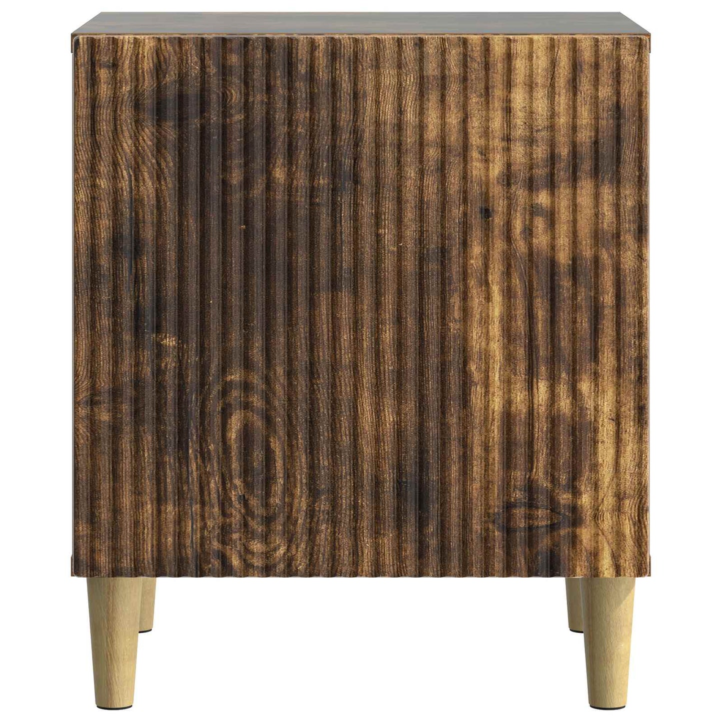 Nattbordskap 2 pcs Røkt Eik 43 x 34,5 x 50 cm Konstruert tre