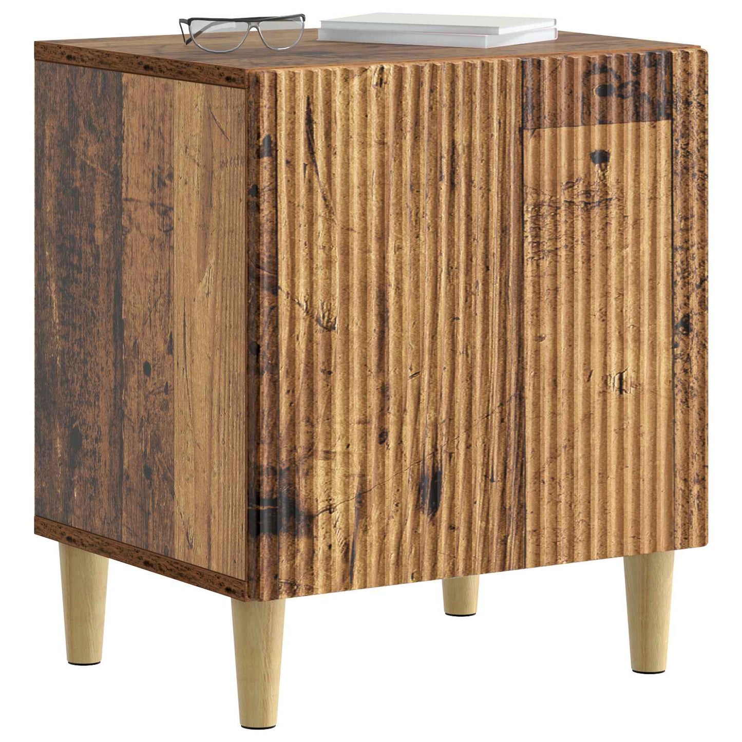 Nattbordskap 2 pcs Gammelt tre 43 x 34,5 x 50 cm Konstruert tre