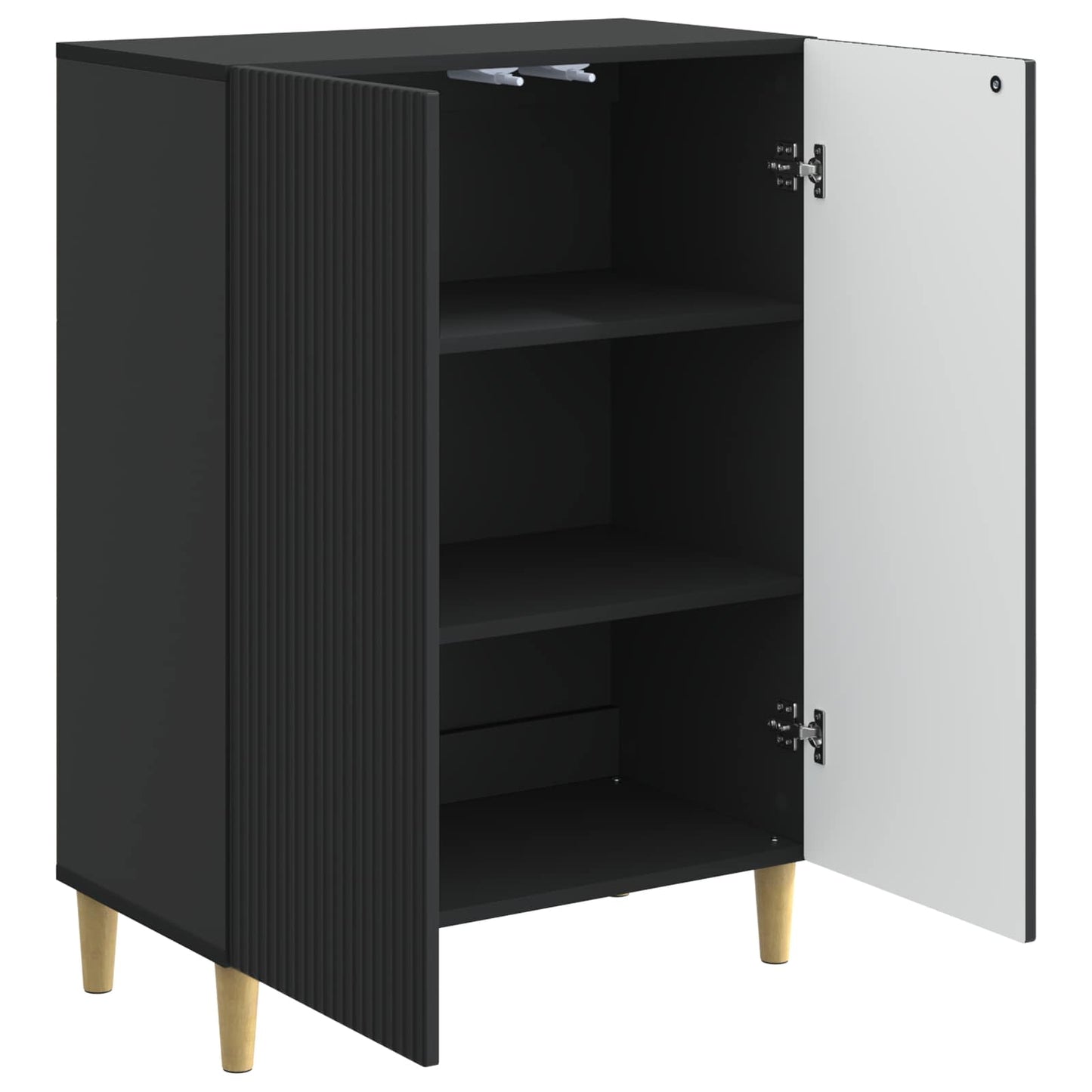 Serviesskap Svart 66 x 34,5 x 90 cm Konstruert tre