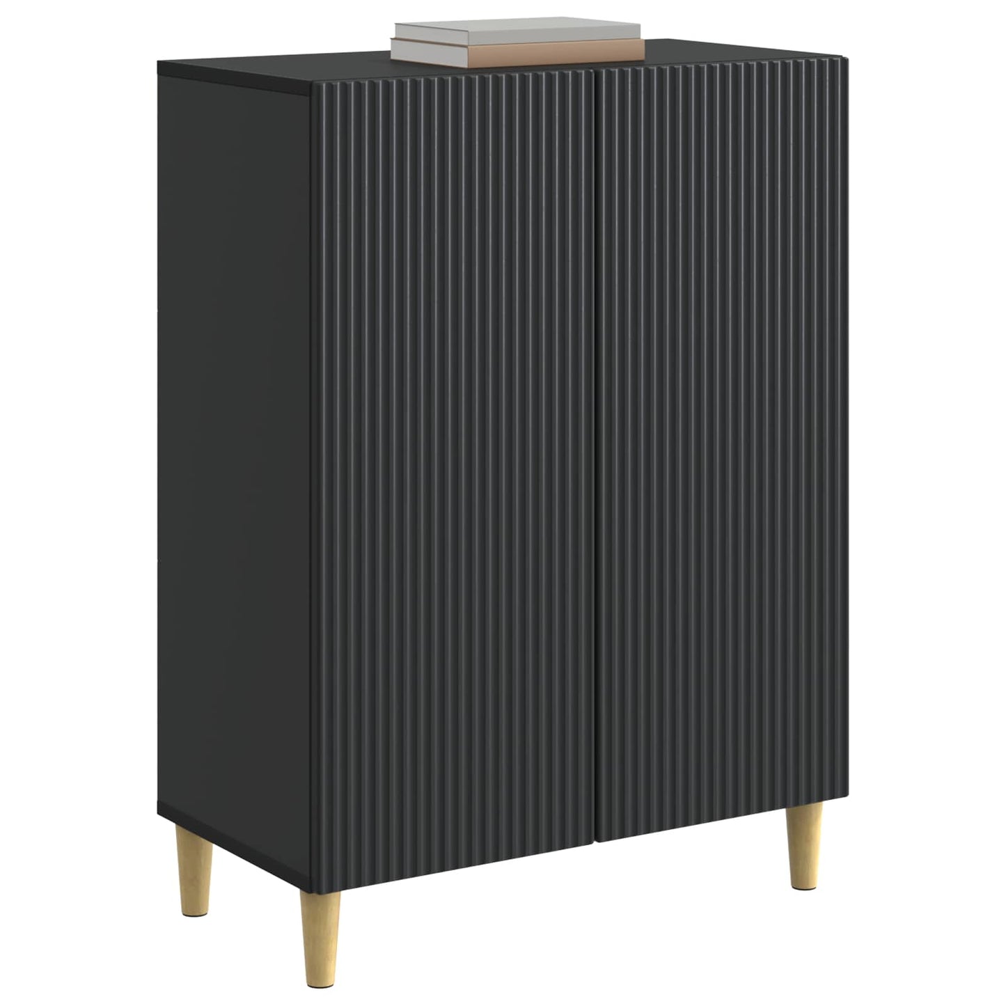 Serviesskap Svart 66 x 34,5 x 90 cm Konstruert tre