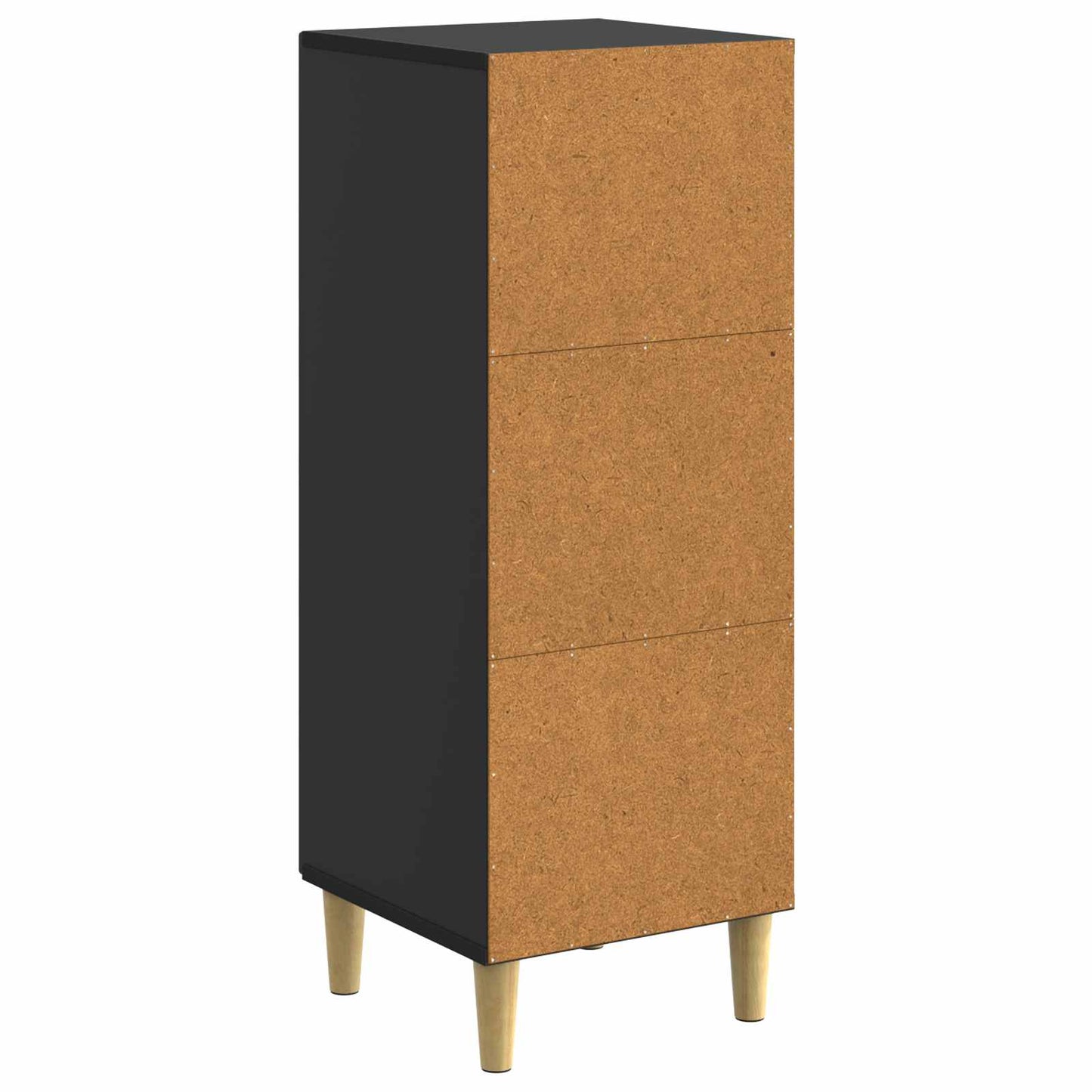 Serviesskap Svart 33 x 34,5 x 90 cm Konstruert tre