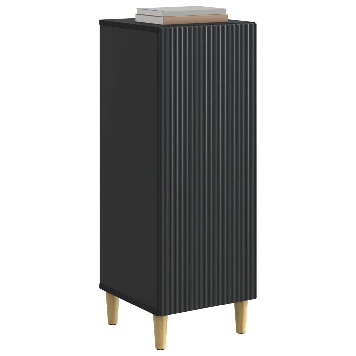 Serviesskap Svart 33 x 34,5 x 90 cm Konstruert tre