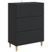 Skuffeskap Svart 66 x 34,5 x 90 cm Konstruert tre
