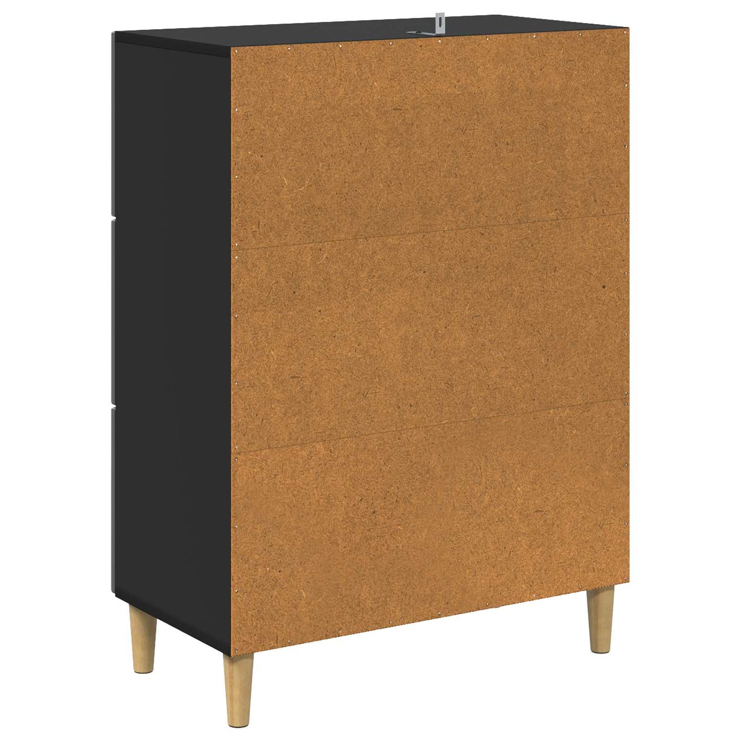 Skuffeskap Svart 66 x 34,5 x 90 cm Konstruert tre