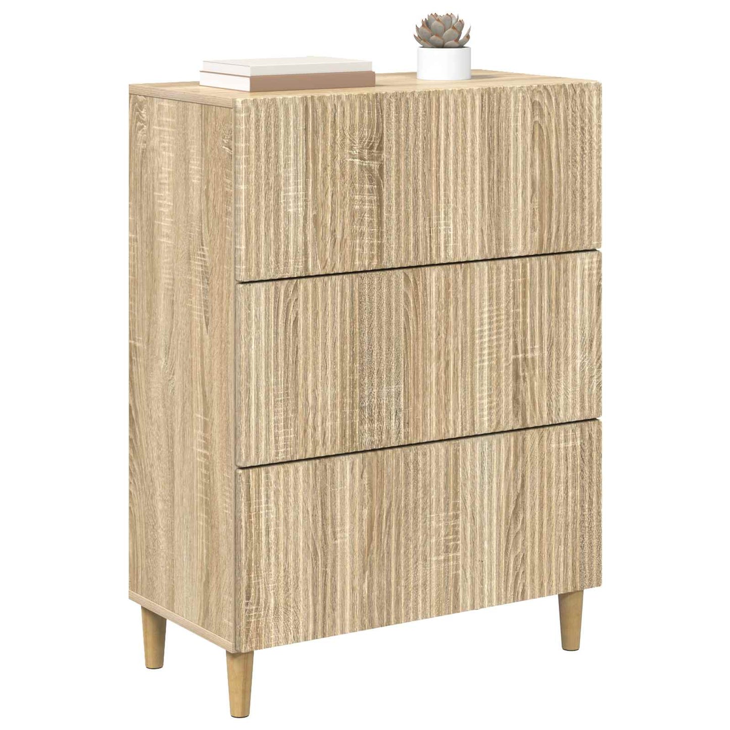 Skuffeskap Sonoma eik 66 x 34,5 x 90 cm Konstruert tre